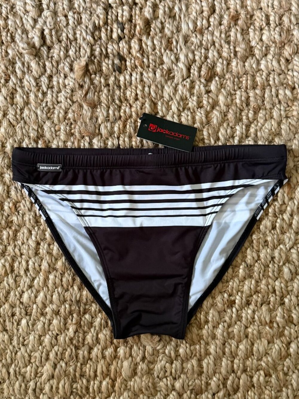 Jack Adams Striped Swim Brief